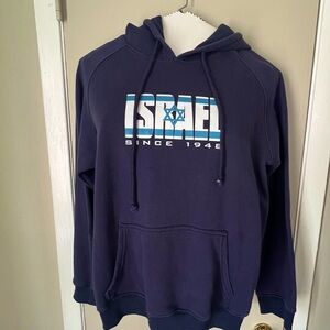 Navy blue Israel hoodie